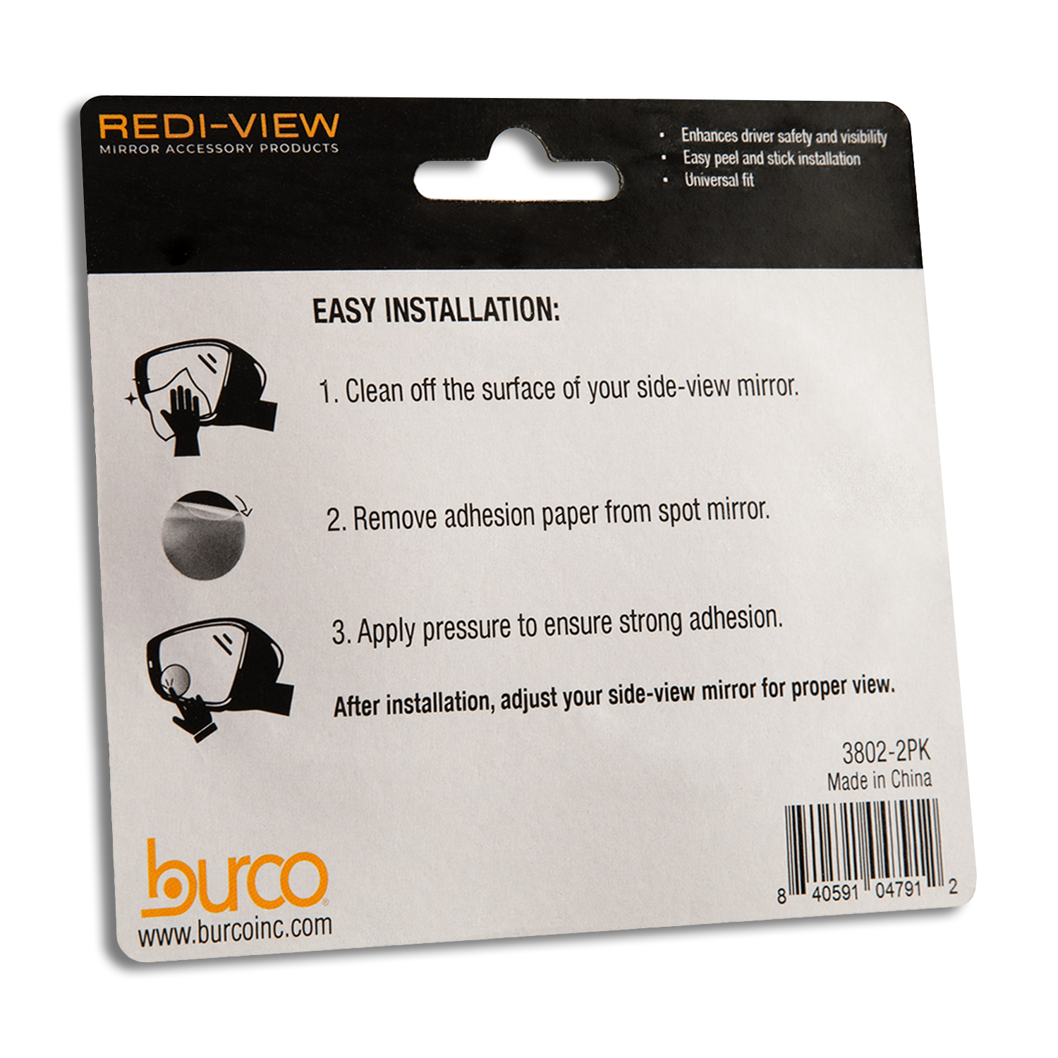 BURCO 2  REDI-SPOT MIRROR TWO-PACK